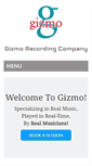 Mobile Screenshot of gizmorecording.com