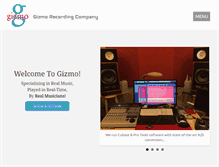 Tablet Screenshot of gizmorecording.com